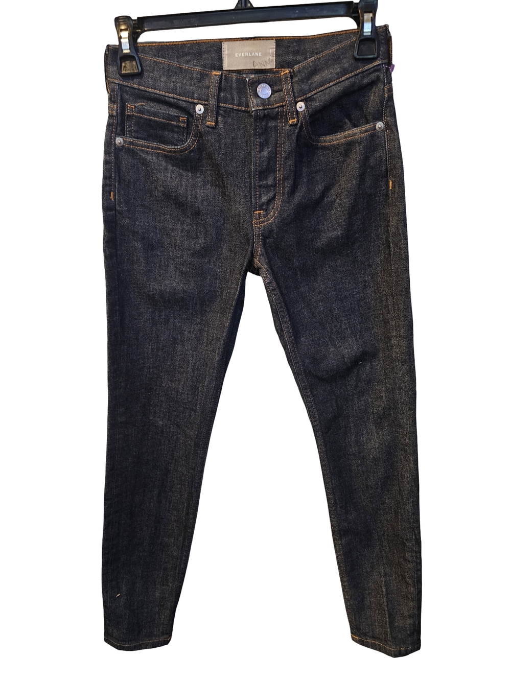 Everlane Dark Wash Skinny Jeans Womens Size 26 High Rise Stretch Denim